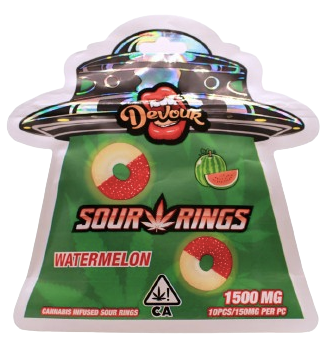 Devour - Medicated Sour Rings Gummies (1,500mg)