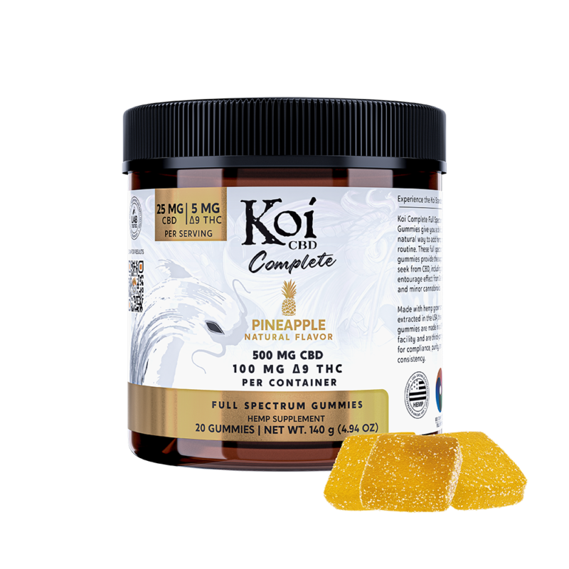 KOI - Pineapple Full Spectrum Gummies 600mg (20 pc)